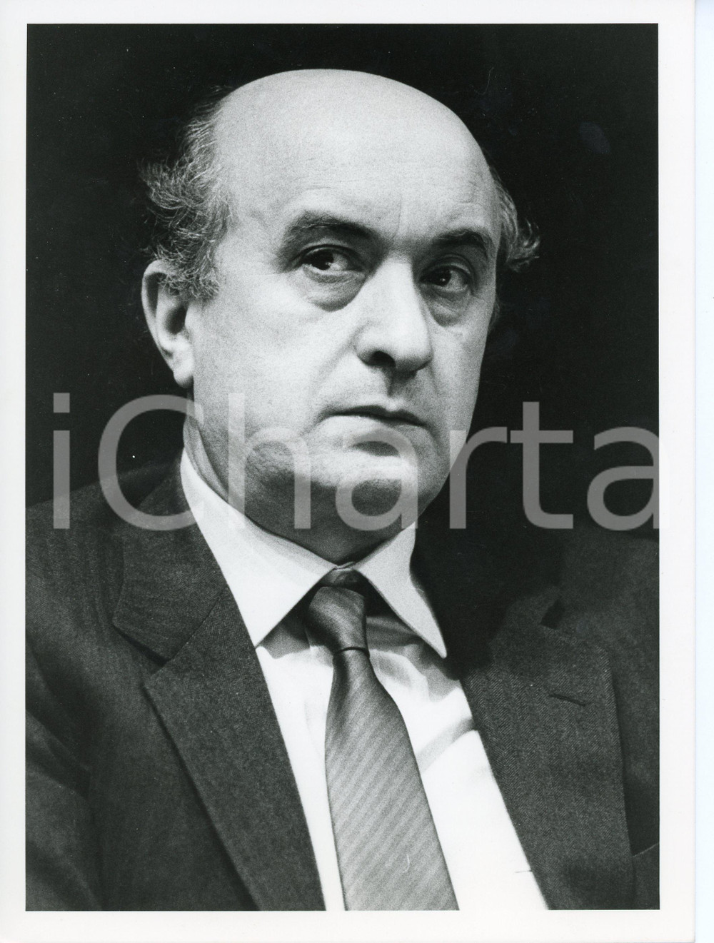 1985 MILANO Congresso DC - Ritratto di Ciriaco DE MITA *Fotografia 18x24 cm