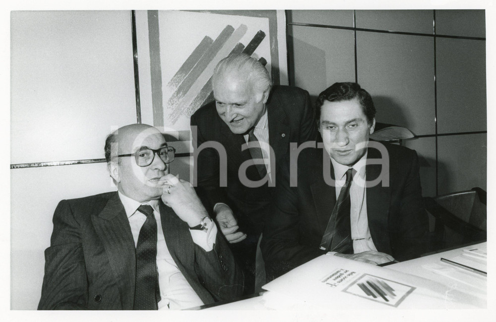 1985 ca POLITICA - DC Ciriaco DE MITA - Oscar Luigi SCALFARO - Nicola MANCINO