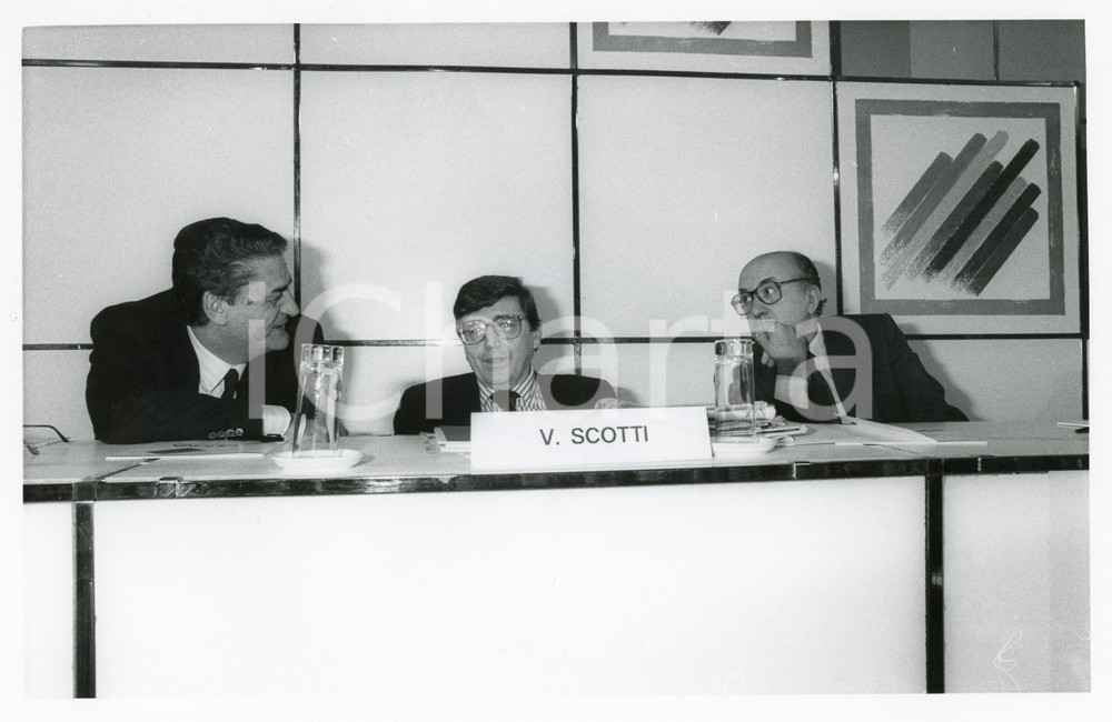 1984 MILANO Congresso DC - Ciriaco DE MITA - Vincenzo SCOTTI - Mino MARTINAZZOLI