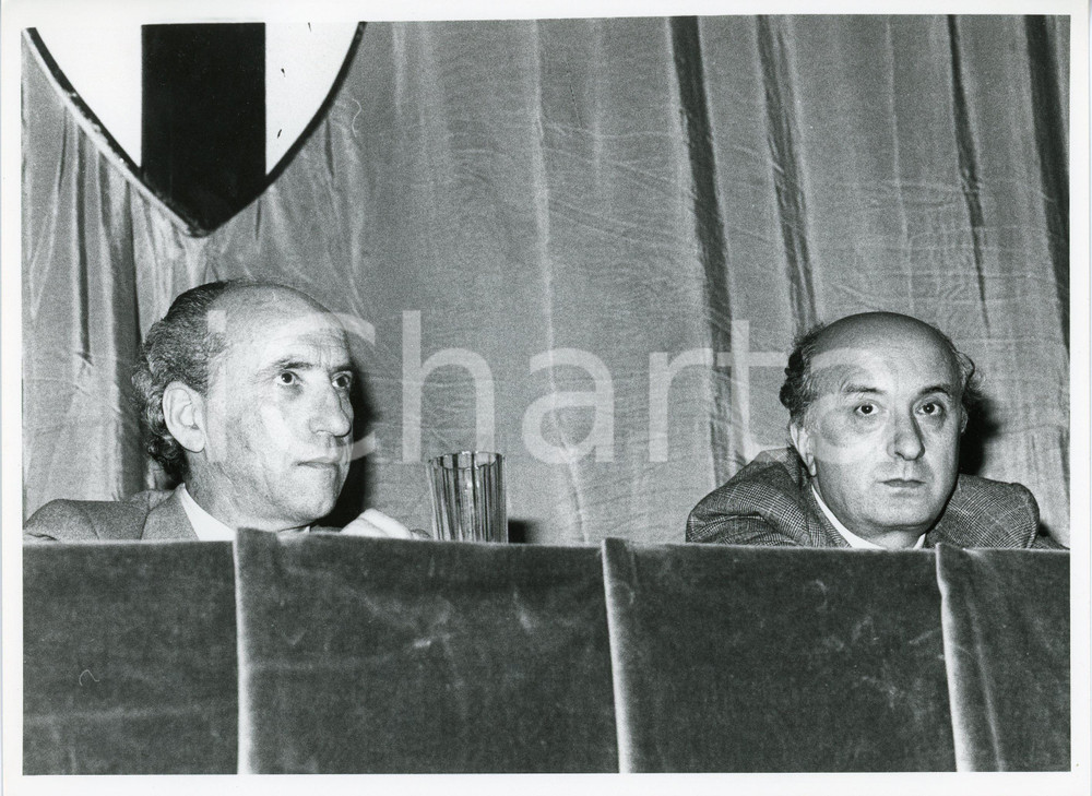 1985 ca MONZA - DC Ciriaco DE MITA con il sindaco Elio MALVEZZI *Foto 24x18 cm