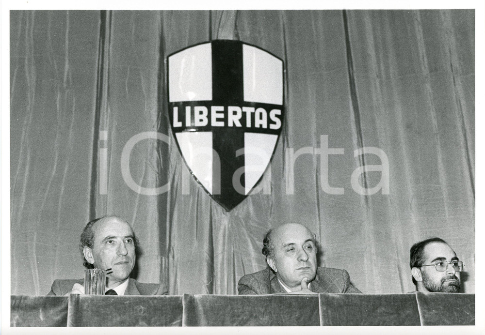 1985 ca MONZA - DC Ciriaco DE MITA - Elio MALVEZZI - Antonio BALLARIN *Foto