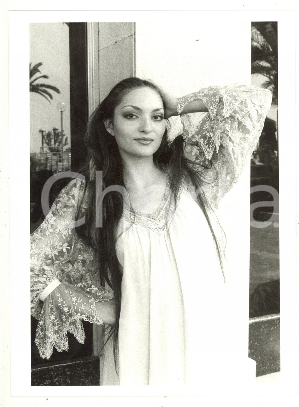 1985 ca FRANCIA Ritratto di Moune DUVIVIER sosia di Maria CALLAS *Foto 18x24 