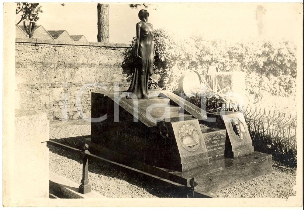 1930 ca GALLARATE Cimitero - Tomba di Francesco Renato PICENI (2) *Foto 24x18