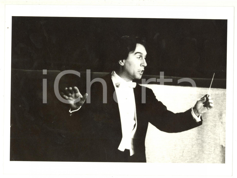 1980 ca MUSICA CLASSICA Ritratto di Claudio ABBADO (1) - Foto 24x18 cm 
