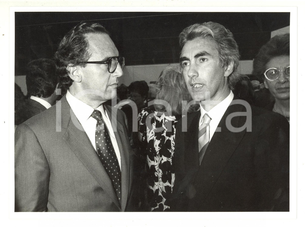 1990 ca MILANO Ritratto di Angelo ABBONDIO e Francesco MICHELI (3) - Foto 24x18