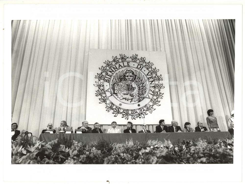 1989 VENEZIA Mostra del Cinema - La giuria in conferenza stampa - Foto 24x18 cm