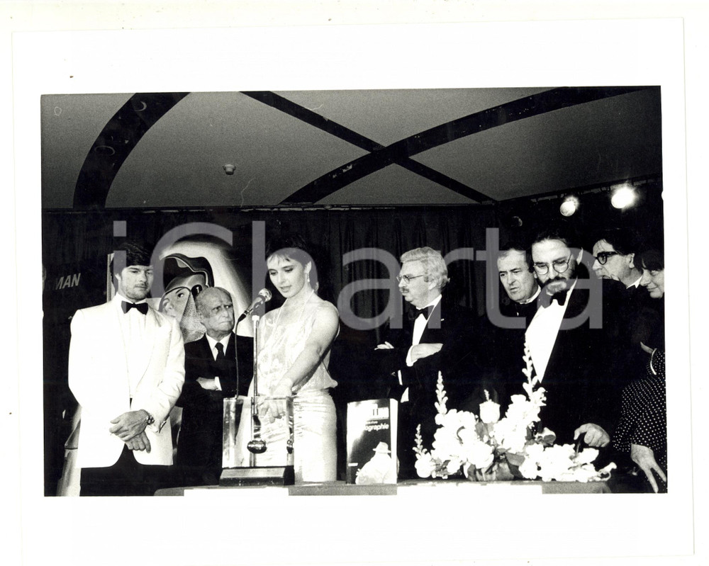 1987 FRANCIA Isabella, Renato e Renzo ROSSELLINI presentano libro del padre (5)