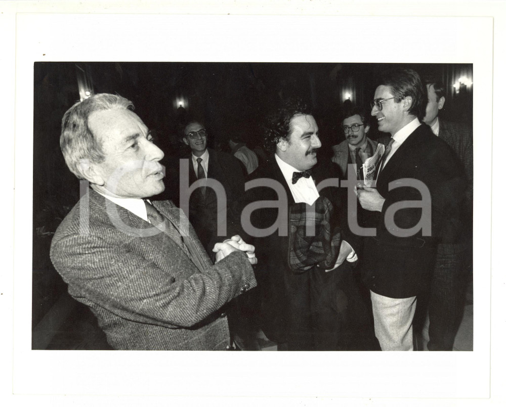 1985 ca POLITICA MILANO Pier Vito ANTONIAZZI e Alessandro MARIANI - Foto 24x18