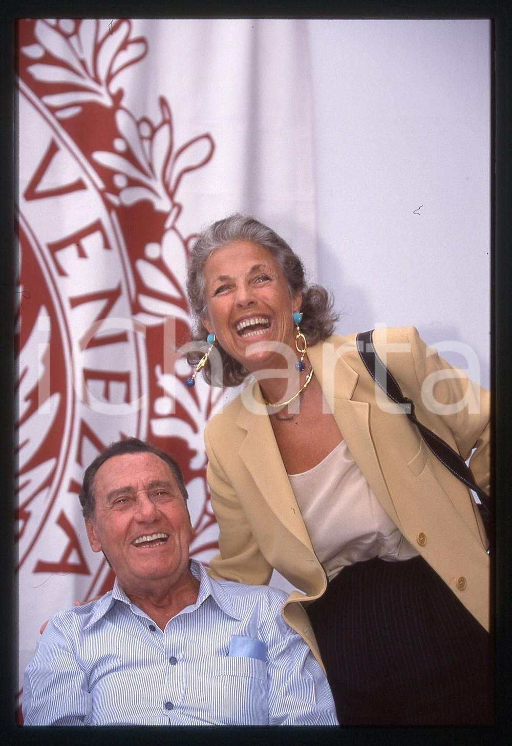 35mm vintage slide* 1995ca Festival del Cinema di Venezia Ritratto ALBERTO SORDI