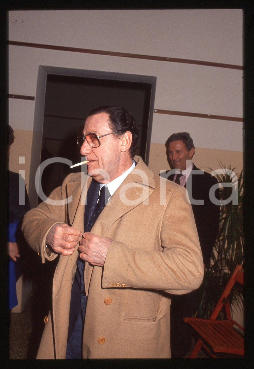 35mm vintage slide* 1995ca ALBERTO SORDI ritratto con sigaretta