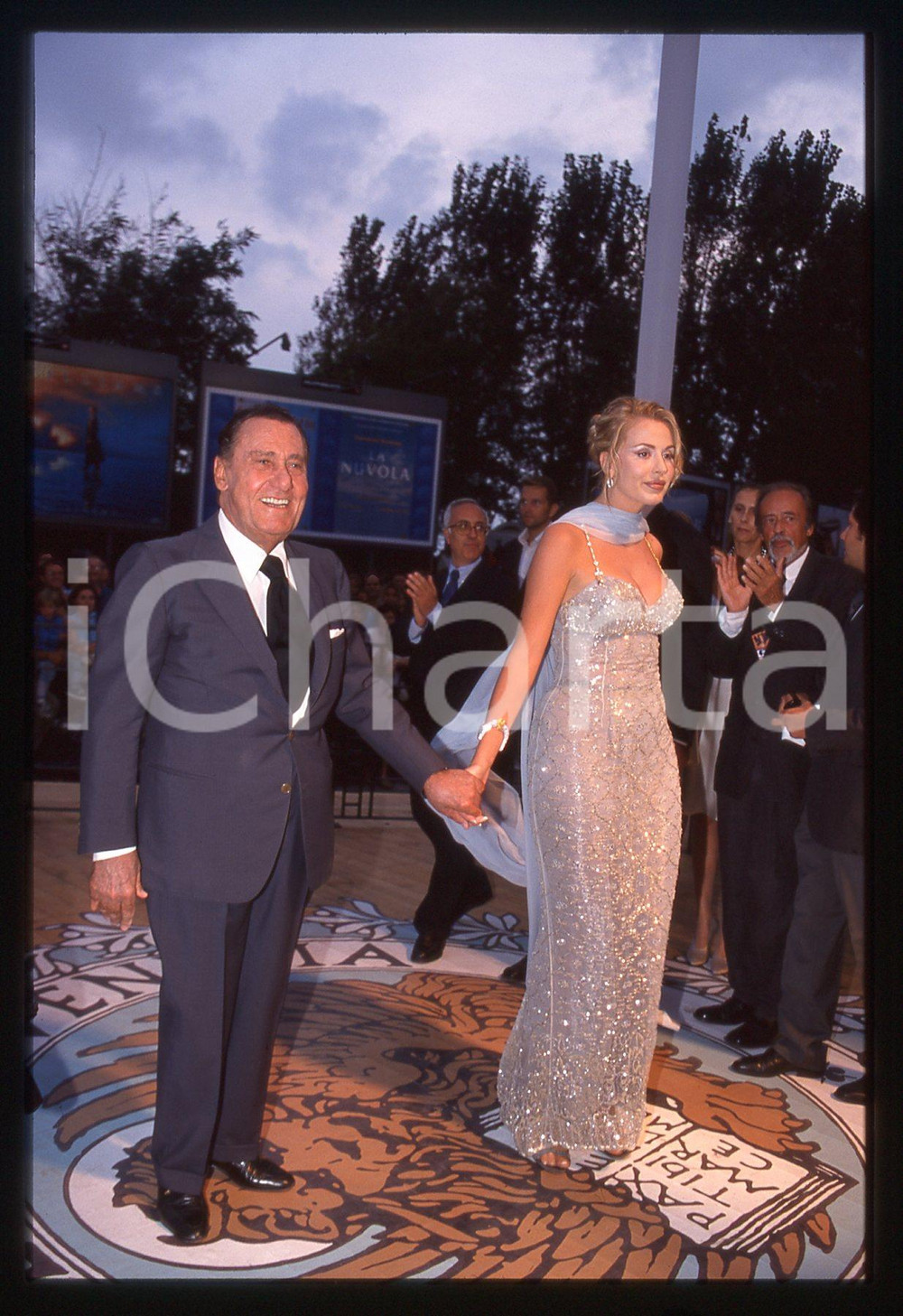 35mm vintage slide* 1998 Venezia Cinema ALBERTO SORDI - VALERIA MARINI (2)