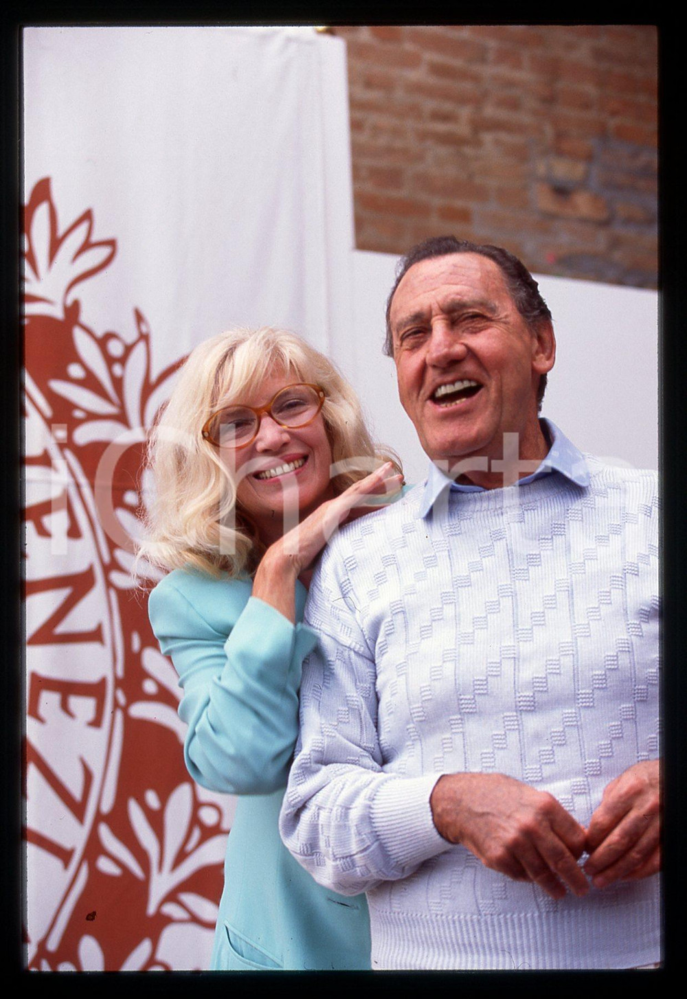 35mm vintage slide* 1995ca Venezia Cinema ALBERTO SORDI - MONICA VITTI 