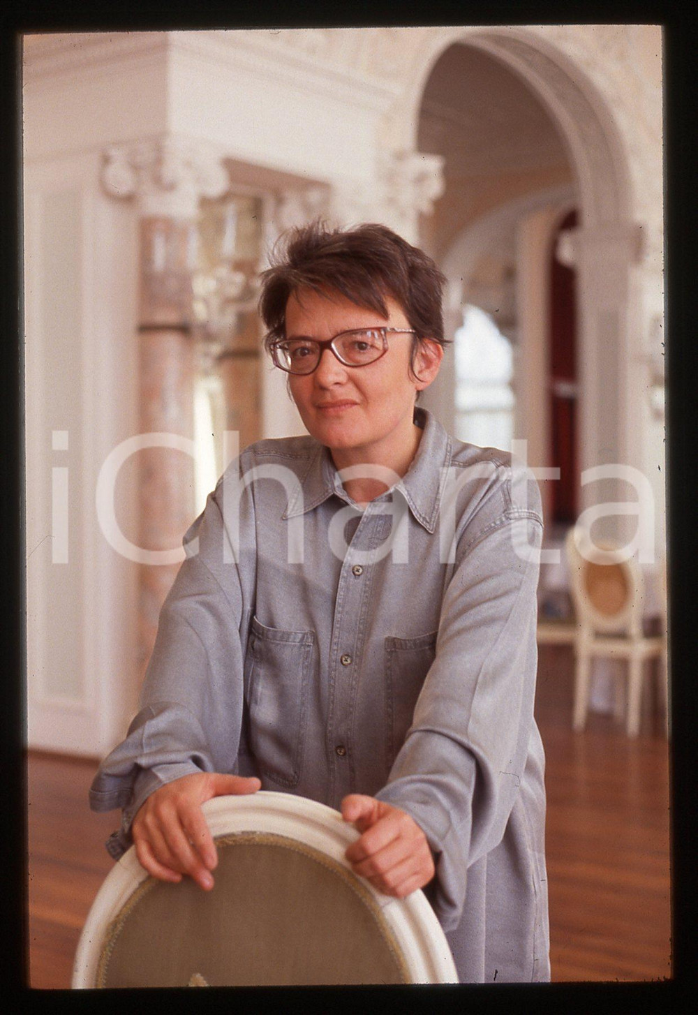 35mm vintage slide* 1992 Venezia Festival Cinema regista AGNIESZKA HOLLAND (5)