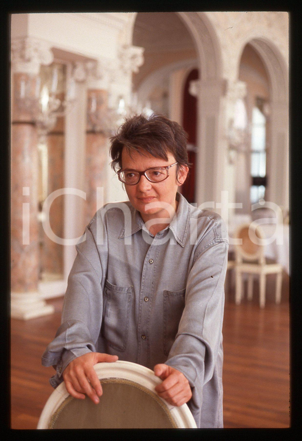 35mm vintage slide* 1992 Venezia Festival Cinema regista AGNIESZKA HOLLAND (13)