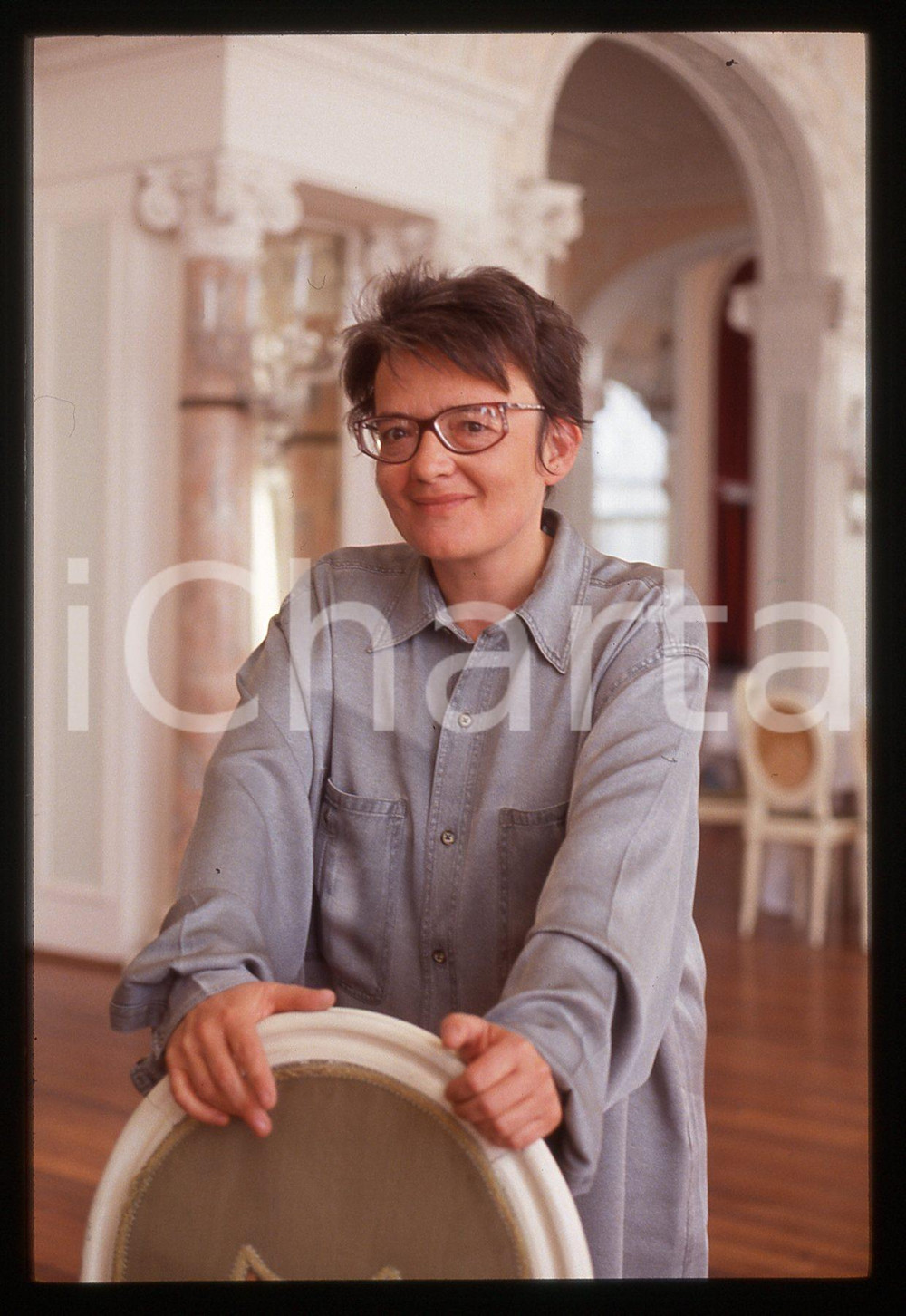 35mm vintage slide* 1992 Venezia Festival Cinema regista AGNIESZKA HOLLAND (15)