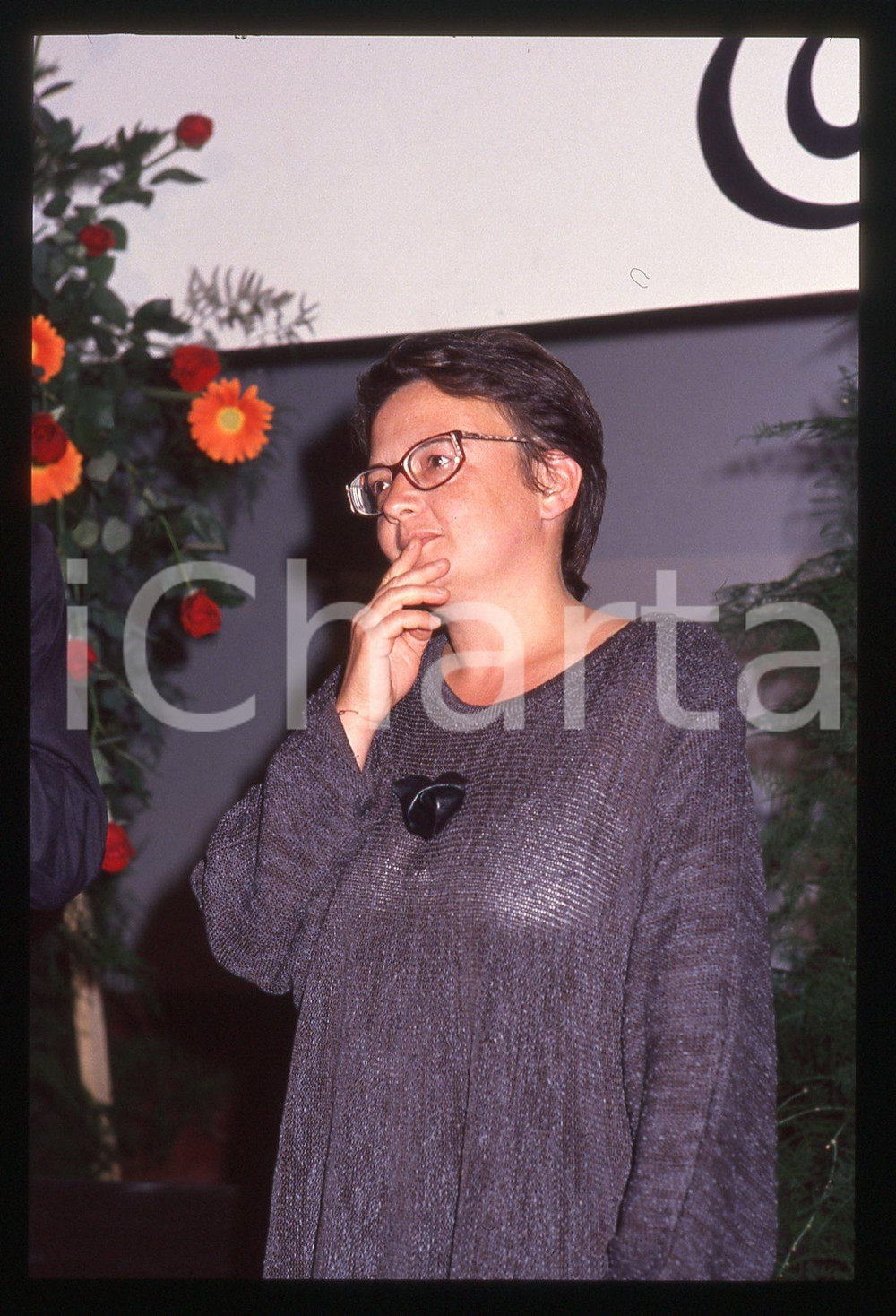 35mm vintage slide* 1992 Venezia Festival Cinema regista AGNIESZKA HOLLAND (21)