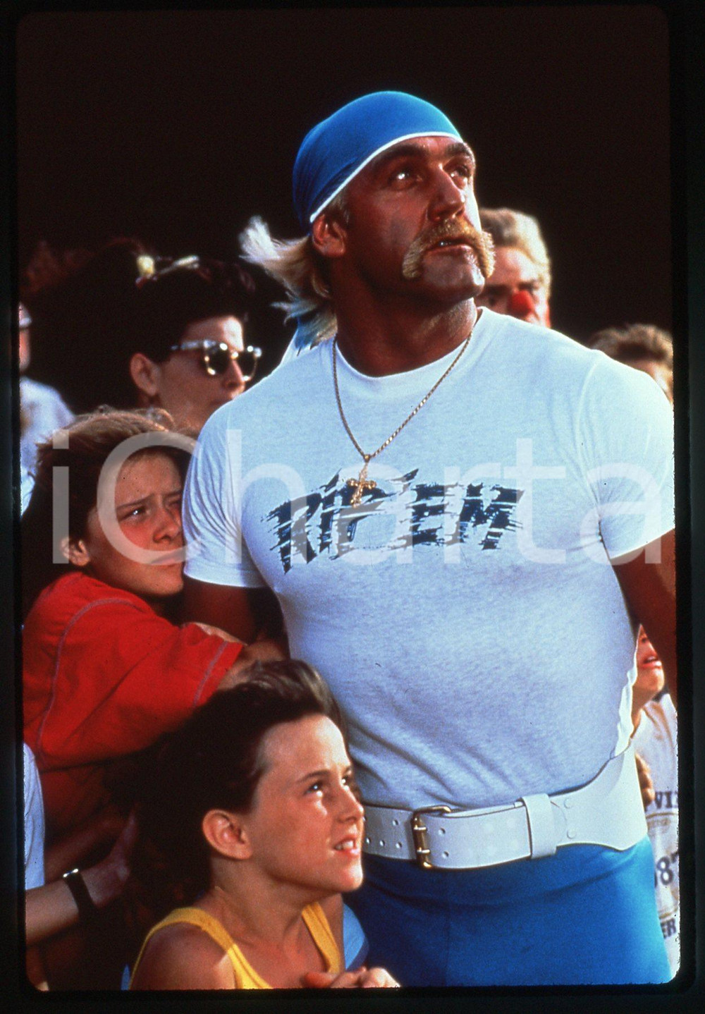 35mm vintage slide* 1989 Wresting HULK HOGAN scena del film No Hold Barred (3)