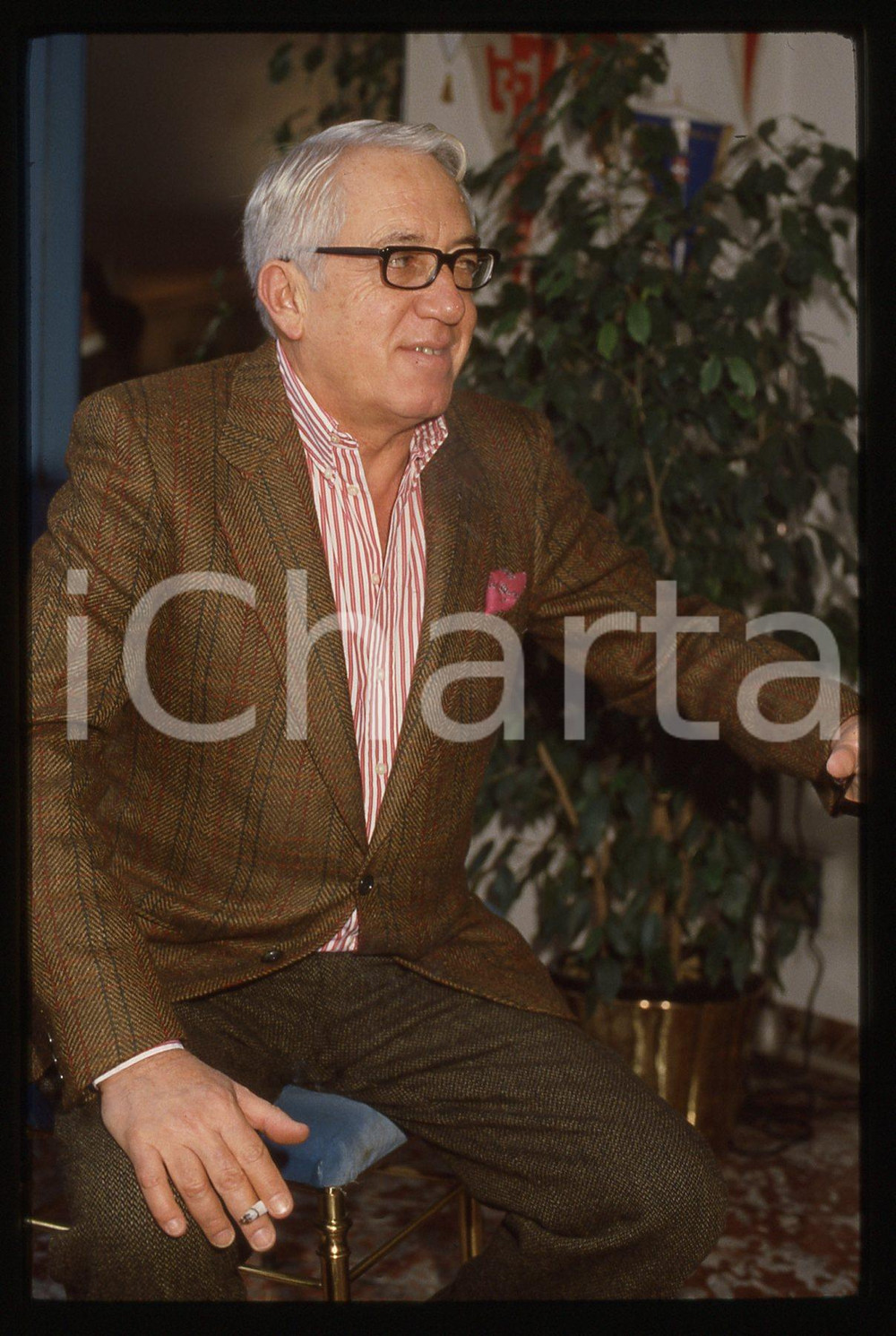 35mm vintage slide* 1985ca Teatro ritratto di GIUSEPPE PATRONI GRIFFI