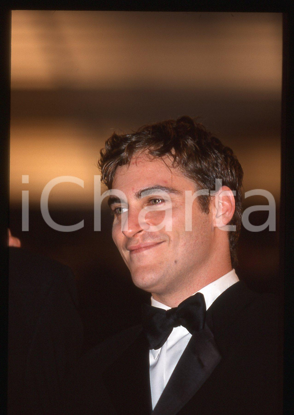 Fotografia d epoca originale 35mm vintage slide 1990ca Attore JOAQUIN PHOENIX ritratto fotografico 1