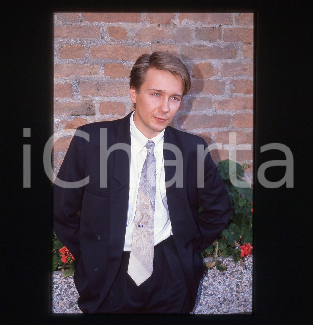 Fotografia d epoca originale 35mm vintage slide 1990 Venezia MARIUSZ TRELINSKI regista polacco 1