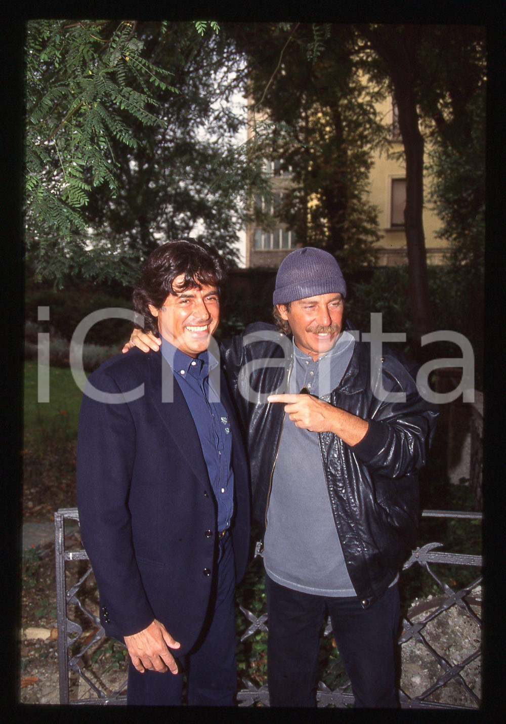 35mm vintage slide* 1994 ALBERTO CASTAGNA ritratto con ALESSANDRO IPPOLITO