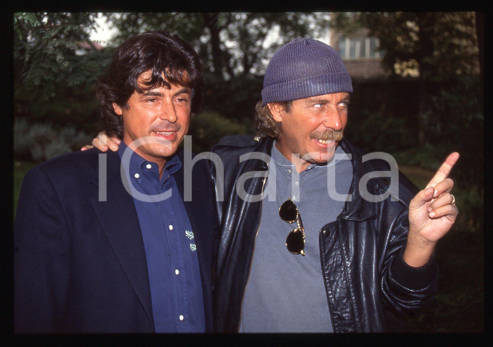 35mm vintage slide* 1994 ALBERTO CASTAGNA ritratto con ALESSANDRO IPPOLITO (3)