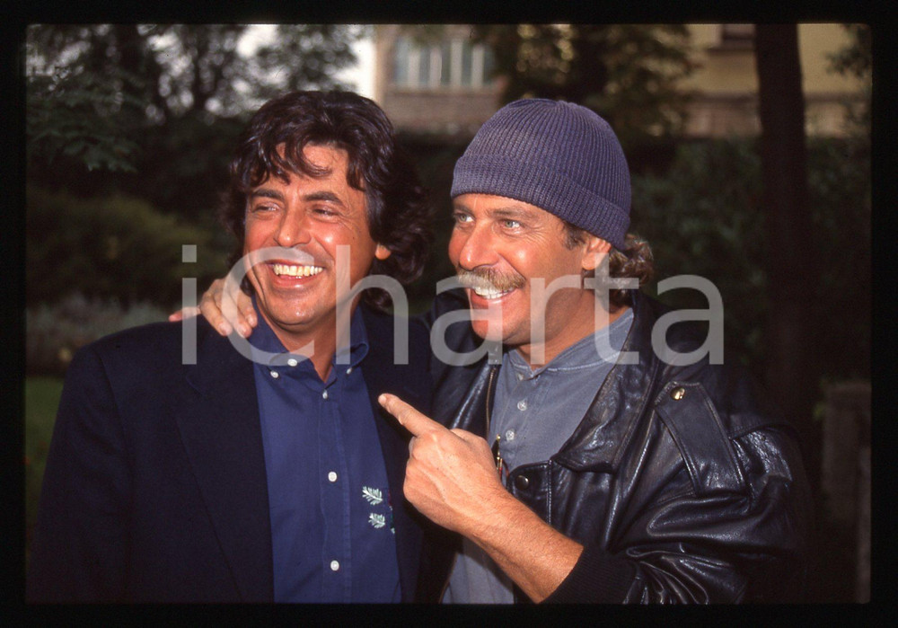 35mm vintage slide* 1994 ALBERTO CASTAGNA ritratto con ALESSANDRO IPPOLITO (4)