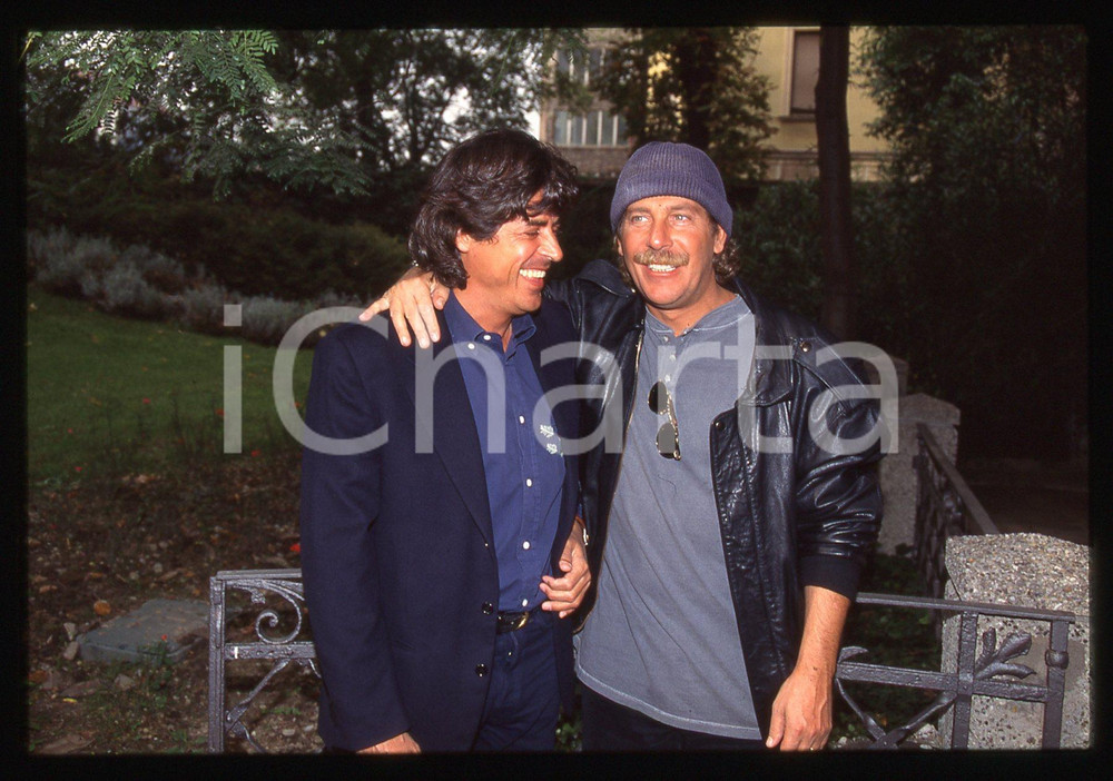 35mm vintage slide* 1994 ALBERTO CASTAGNA ritratto con ALESSANDRO IPPOLITO (5)