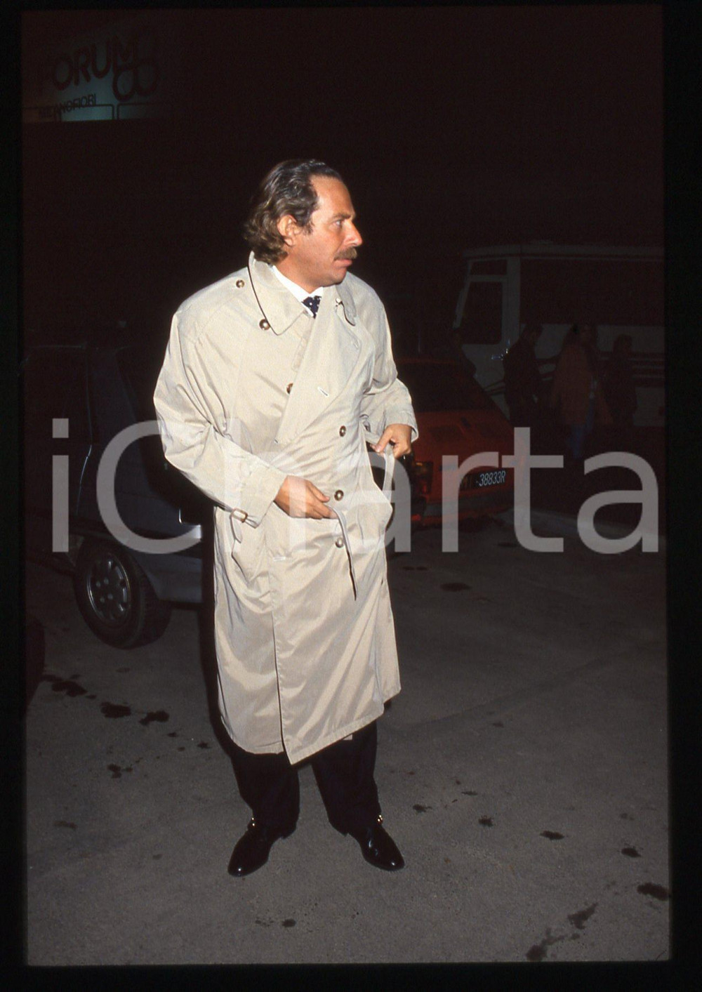 35mm vintage slide* 1995ca ALBERTO CASTAGNA ritratto del presentatore 