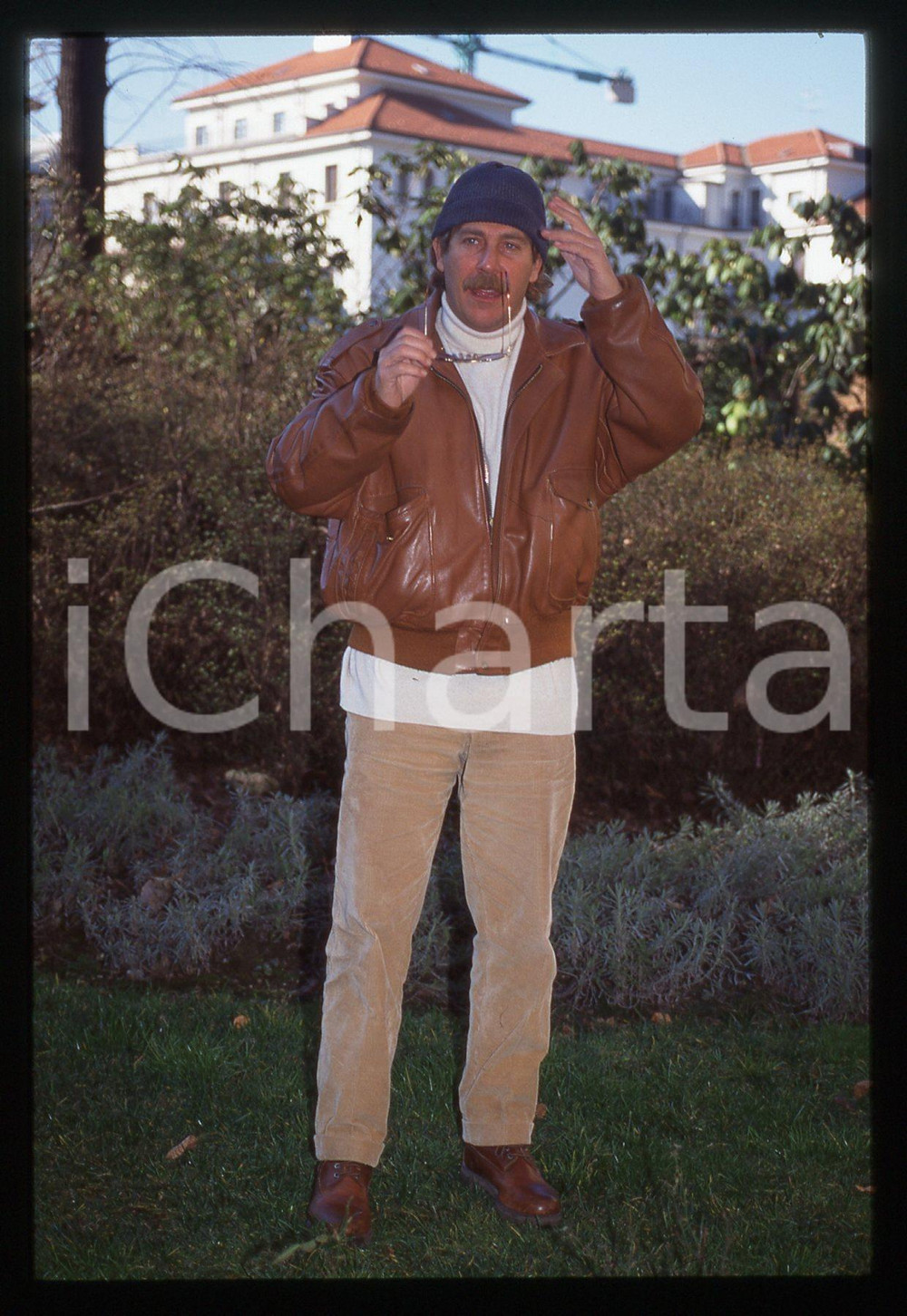 35mm vintage slide* 1995ca ALBERTO CASTAGNA ritratto del presentatore (2)