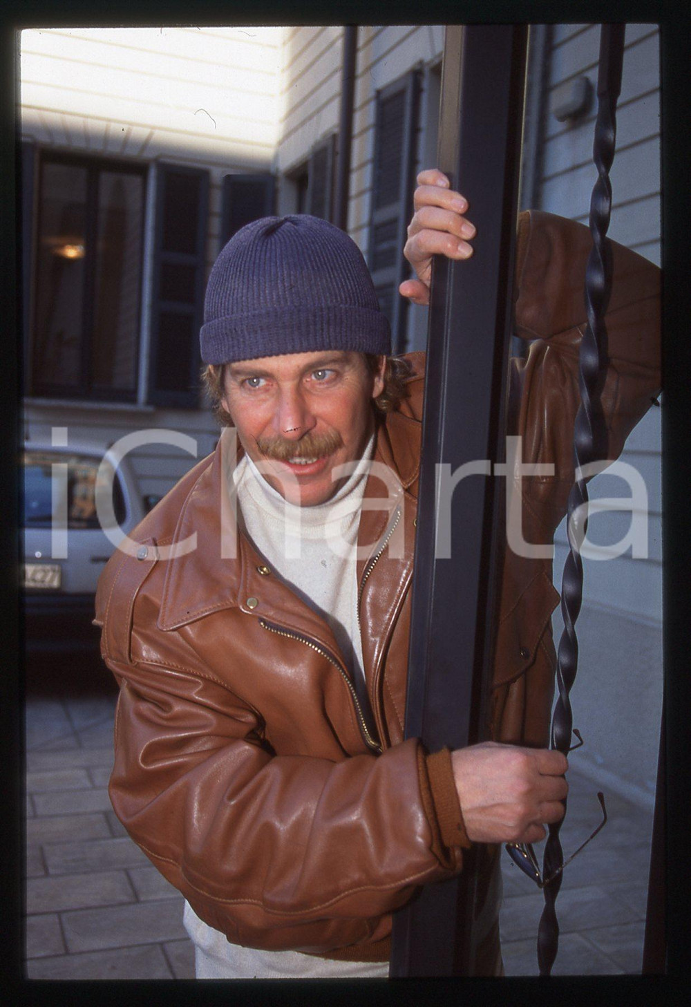 35mm vintage slide* 1995ca ALBERTO CASTAGNA ritratto del presentatore (11)