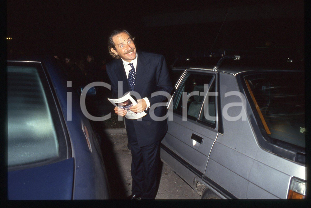 35mm vintage slide*1995ca Presentatore ALBERTO CASTAGNA ritratto (2)