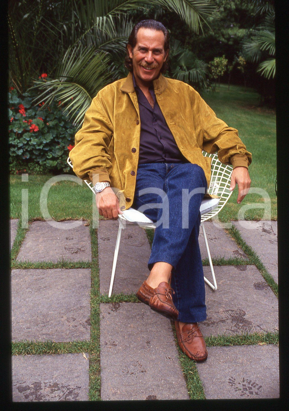 35mm vintage slide*1995ca Presentatore ALBERTO CASTAGNA ritratto (3)