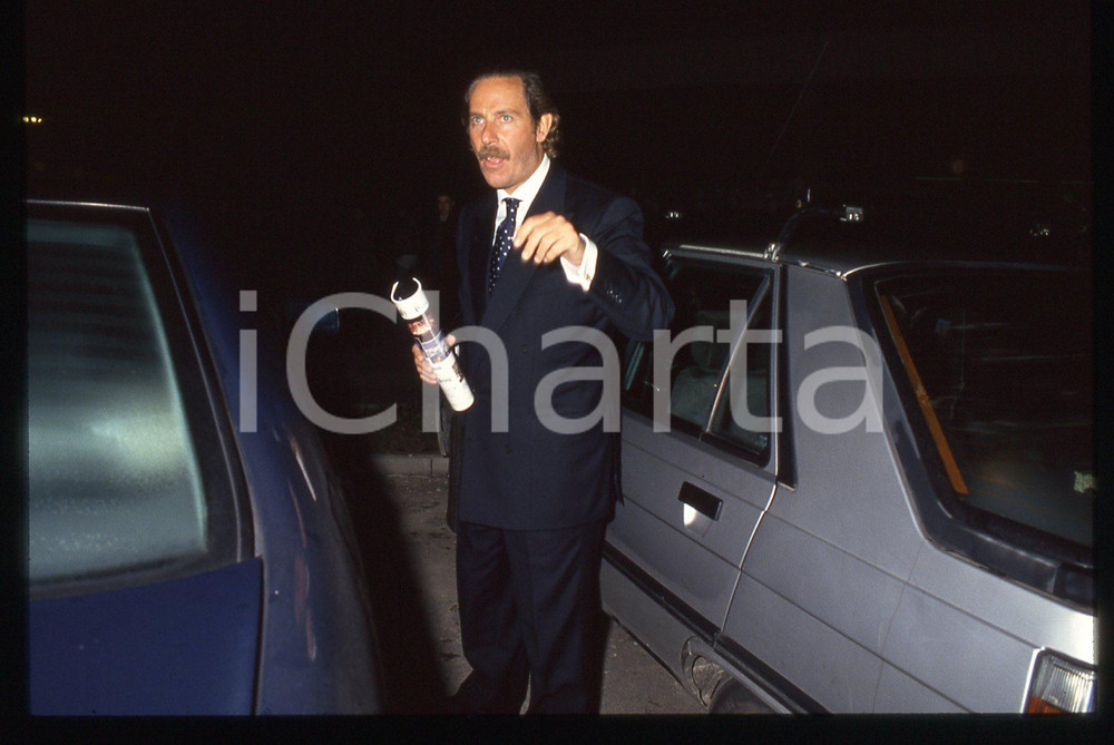 35mm vintage slide*1995ca Presentatore ALBERTO CASTAGNA ritratto (6)