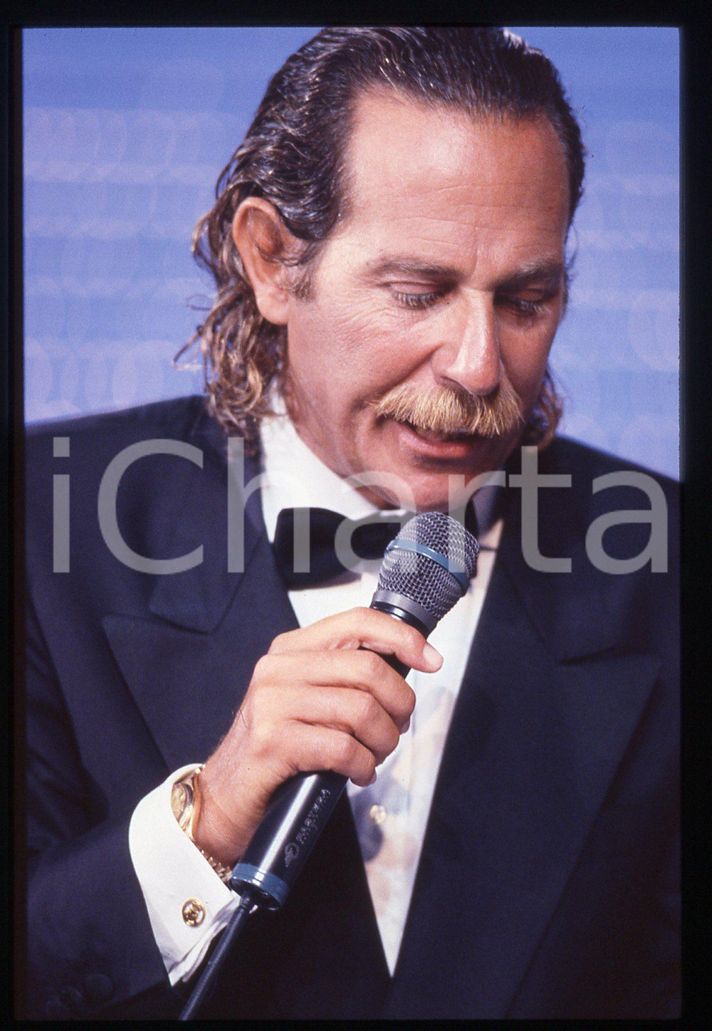 35mm vintage slide* 1994 ALBERTO CASTAGNA presenta concorso Bellissima