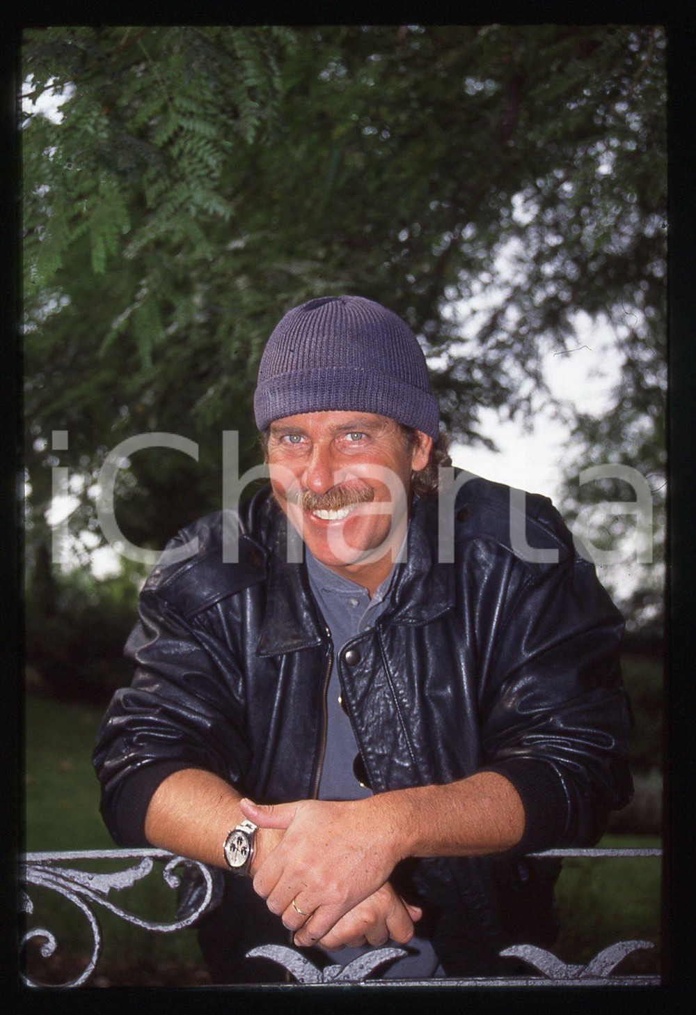 Fotografia d epoca originale 35mm vintage slide1995ca ALBERTO CASTAGNA presentatore televisivo ritratto 35 1