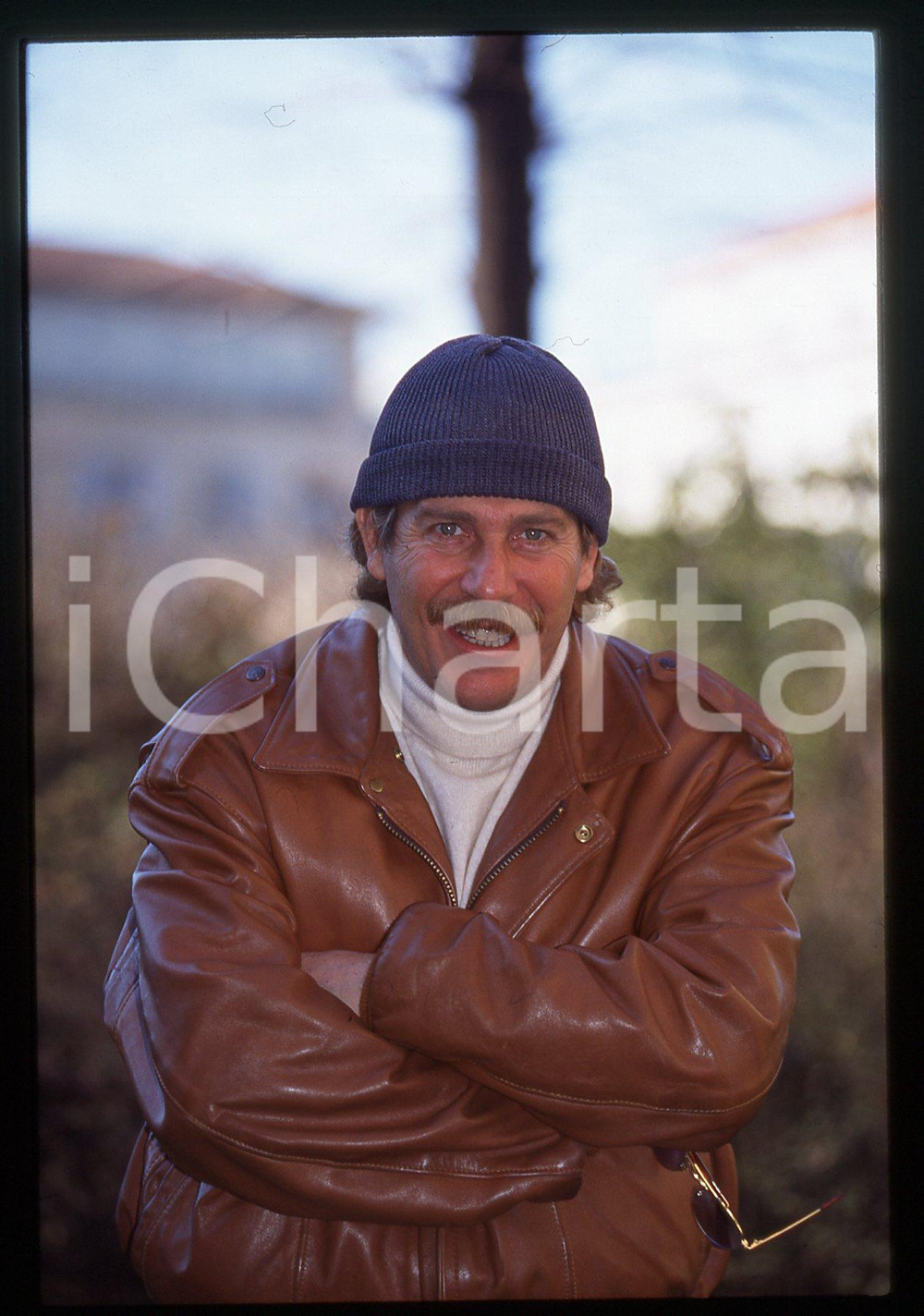 35mm vintage slide* 1995ca ALBERTO CASTAGNA ritratto del presentatore (76)