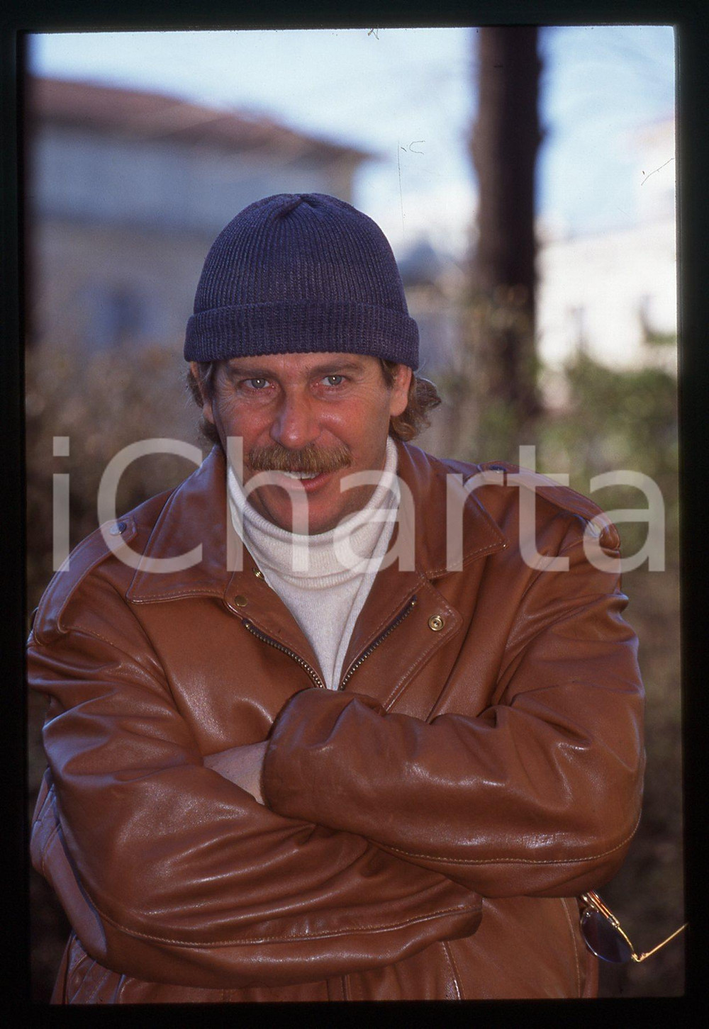 35mm vintage slide* 1995ca ALBERTO CASTAGNA ritratto del presentatore (82)