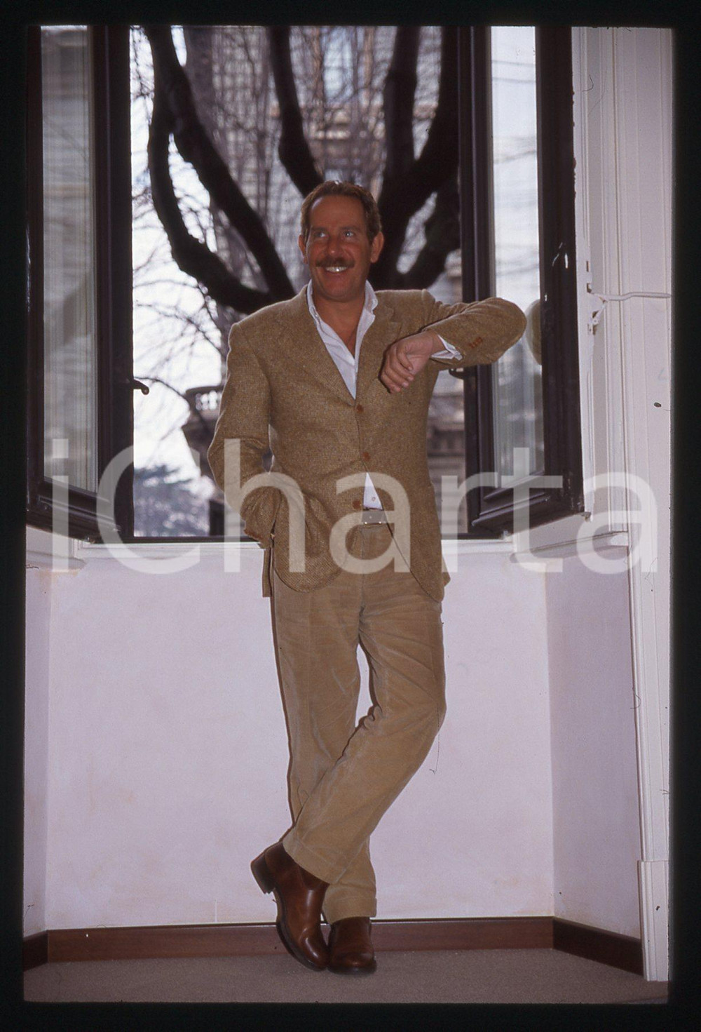 35mm vintage slide*1995ca Presentatore ALBERTO CASTAGNA ritratto (13)