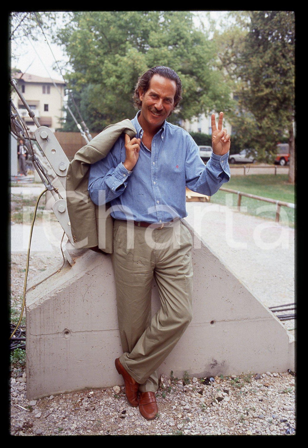 35mm vintage slide*1995ca Ritratto ALBERTO CASTAGNA presentatore televisivo (3)