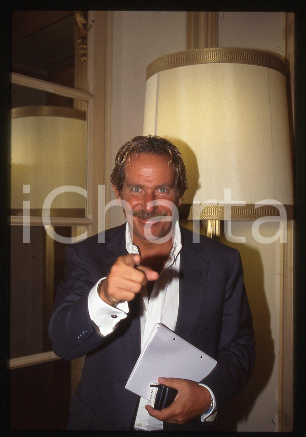 35mm vintage slide*1995ca Ritratto ALBERTO CASTAGNA presentatore televisivo (18)