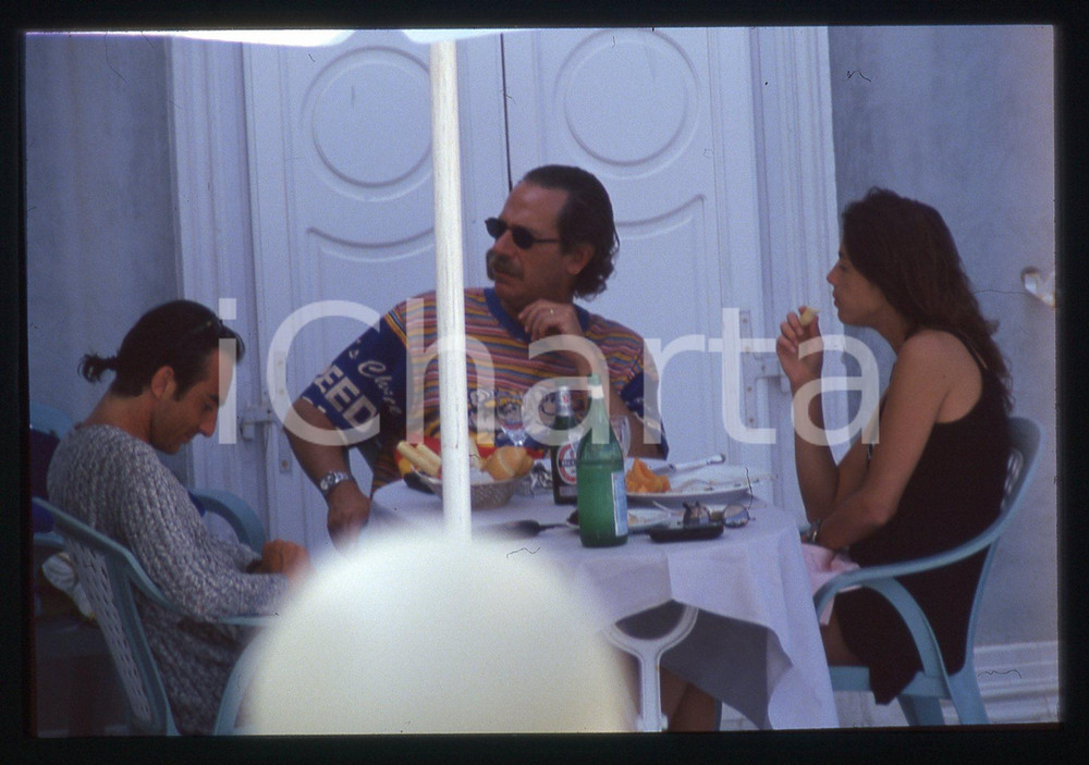 35mm vintage slide*1995ca ALBERTO CASTAGNA con compagna FRANCESCA RETTONDINI 
