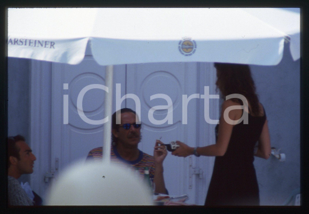 35mm vintage slide*1995ca ALBERTO CASTAGNA con FRANCESCA RETTONDINI gossip (3)