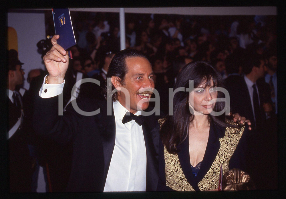 35mm vintage slide* 1993 Notte Telegatti ALBERTO CASTAGNA con PUCCI ROMANO (2)