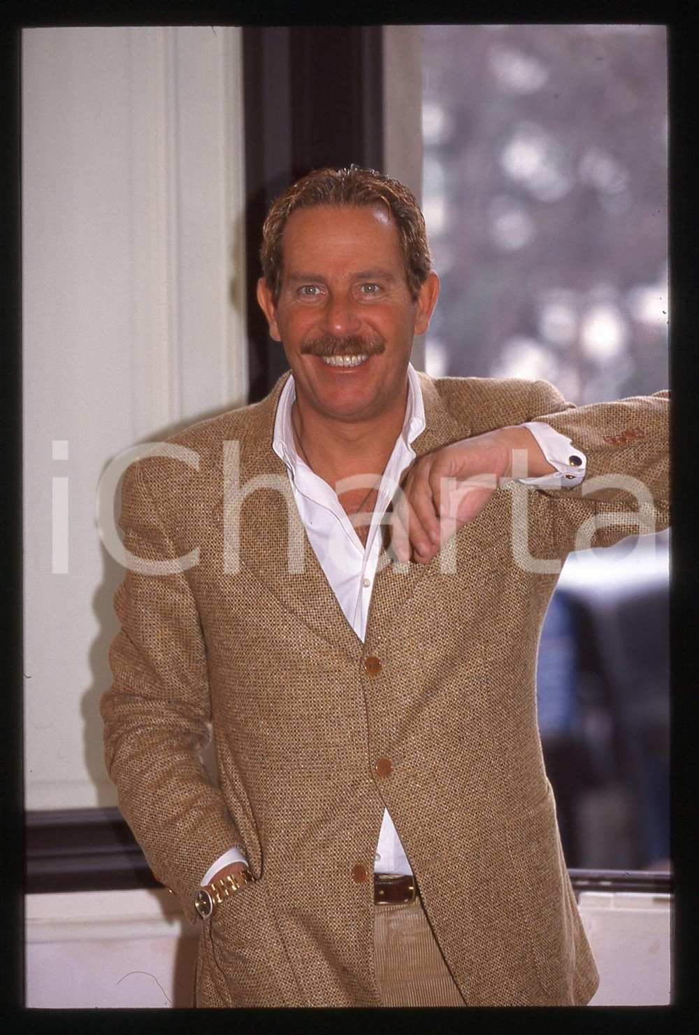 35mm vintage slide*1995ca Presentatore ALBERTO CASTAGNA ritratto (17)