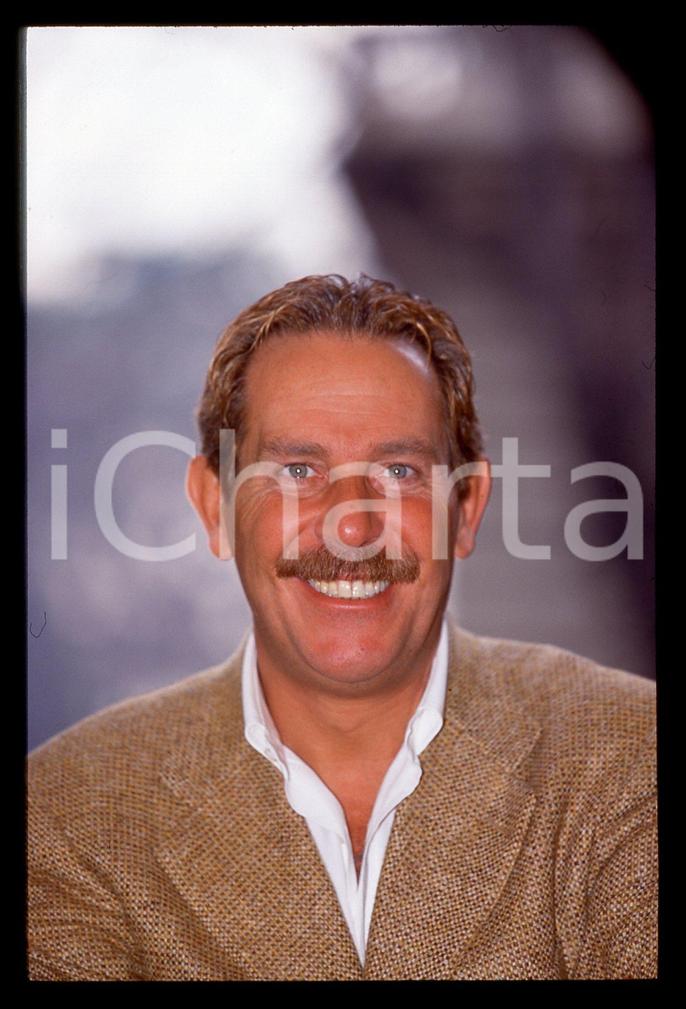 35mm vintage slide*1995ca Presentatore ALBERTO CASTAGNA ritratto (23)
