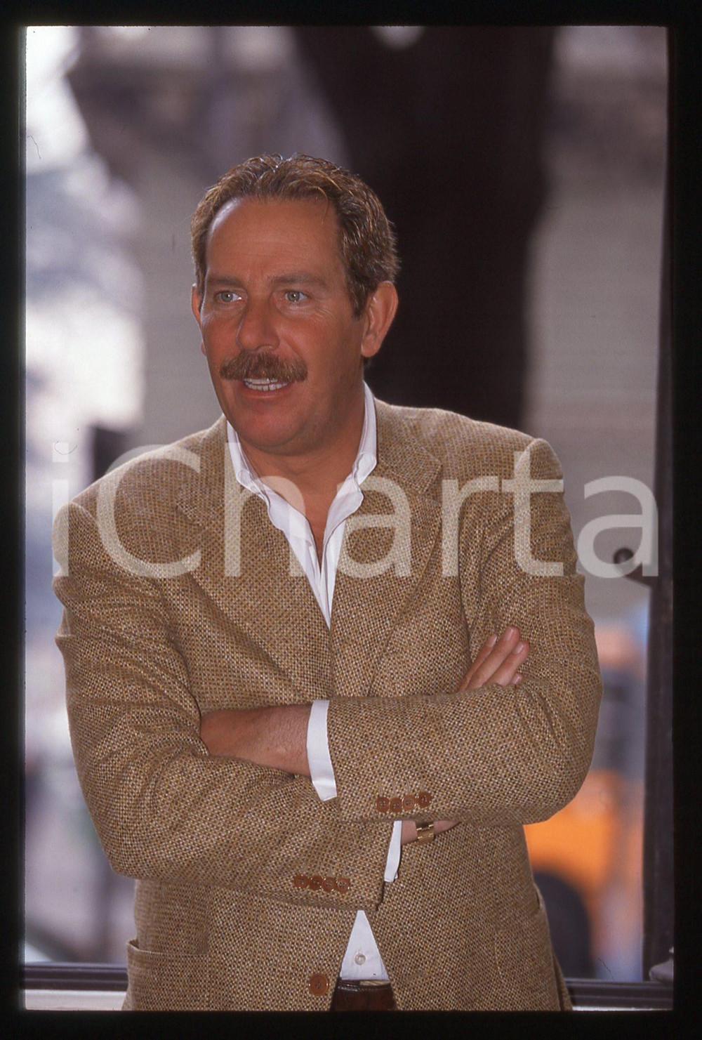 35mm vintage slide*1995ca Presentatore ALBERTO CASTAGNA ritratto (26)