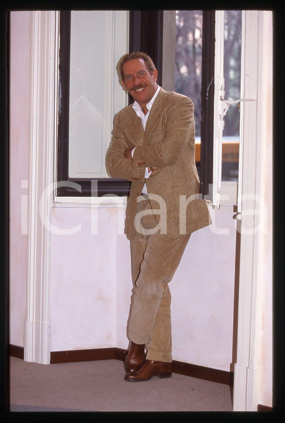 35mm vintage slide*1995ca Presentatore ALBERTO CASTAGNA ritratto (27)