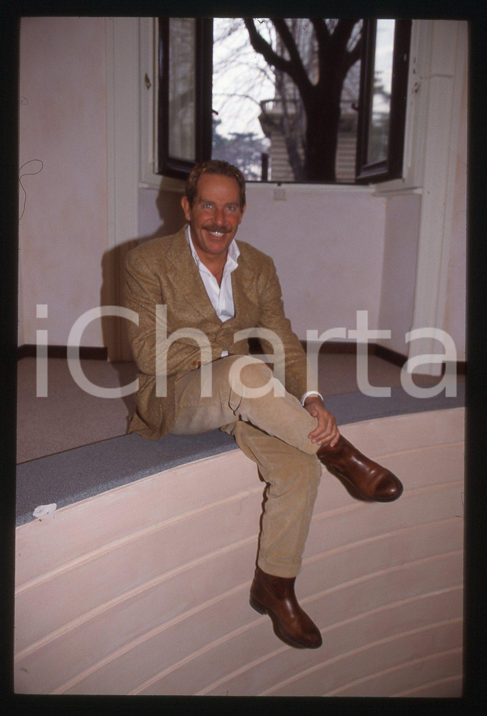 35mm vintage slide*1995ca Presentatore ALBERTO CASTAGNA ritratto (29)