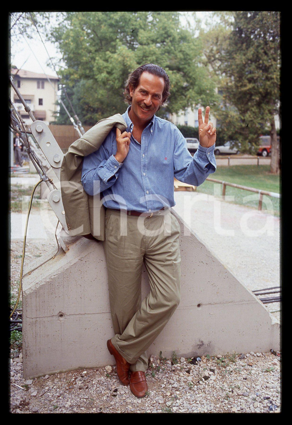 35mm vintage slide*1995ca Ritratto ALBERTO CASTAGNA presentatore televisivo (49)